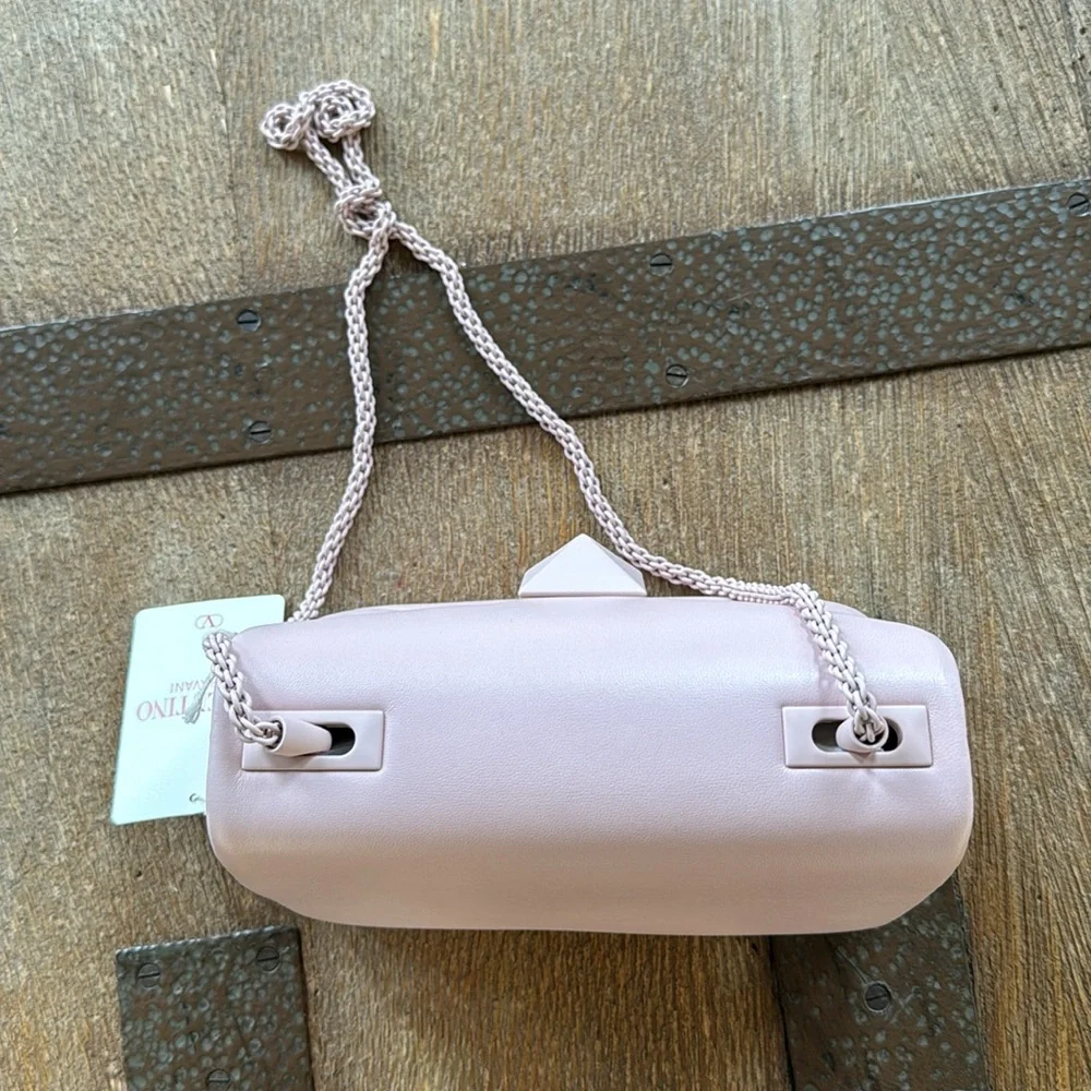 Valentino rockstud rose quartz pale pink pastel Roman stud pink crossbody bag